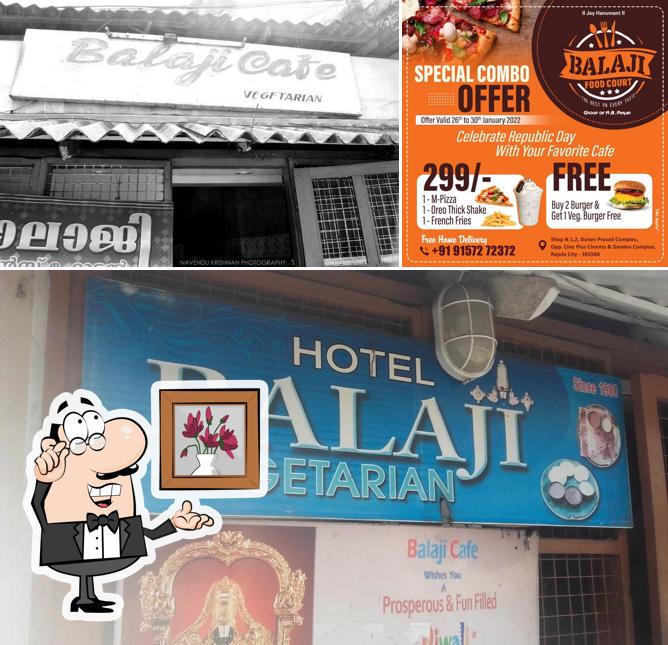 The picture of Balaji Cafe’s interior and food