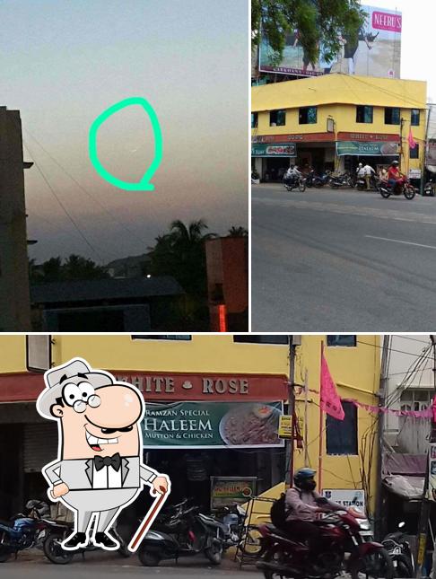 The exterior of Hotel White Rose