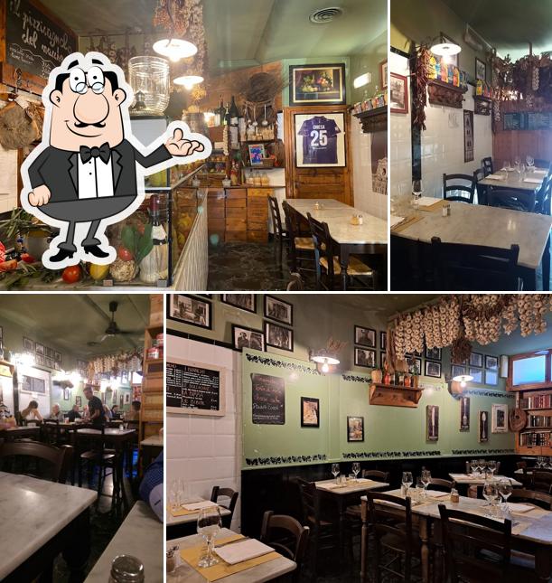 Gli interni di Vecchia Osteria del Nacchero