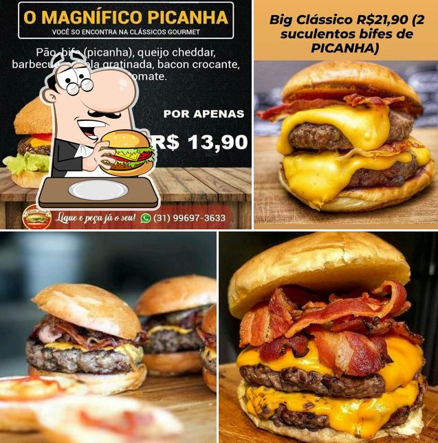 CLÁSSICOS GOURMET oferece uma escolha de opções para os amantes dos hambúrgueres