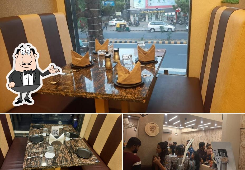 Take a seat at one of the tables at FoodCraft Restaurant