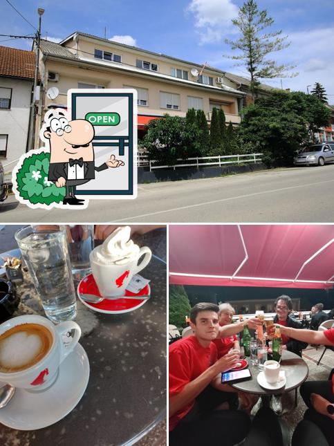 Dai un’occhiata alla foto che presenta la esterno e dolce di Caffe Bar Atlantis