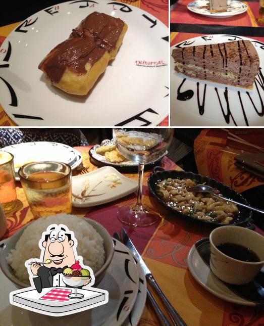 Oriental Bambu' Sushi-Bar serve un'ampia gamma di dolci