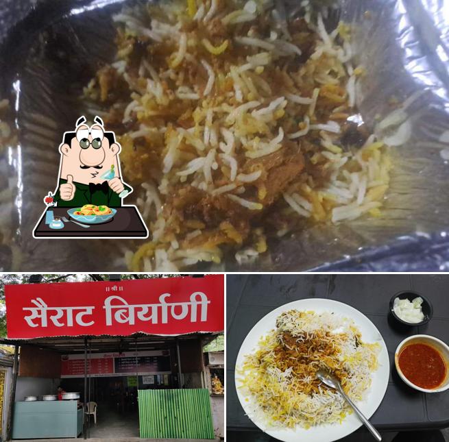 Food at Sairat Biryani