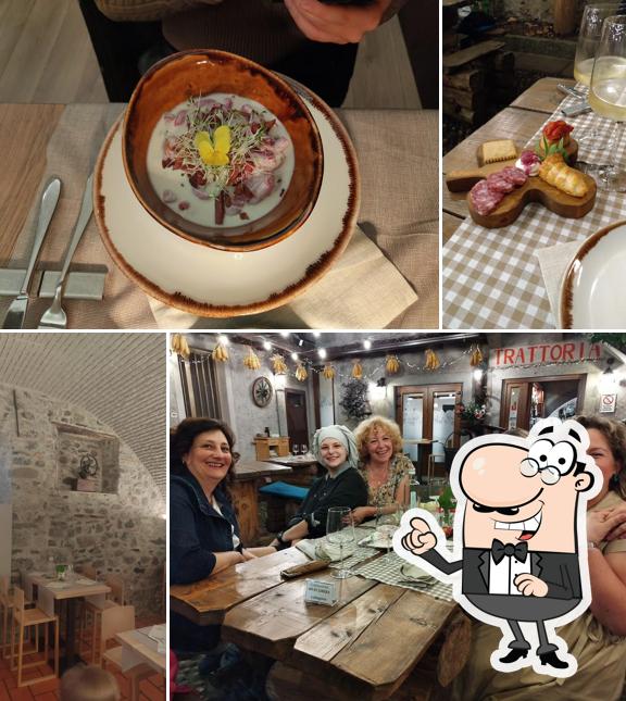 Gli interni di Trattoria La Peppina