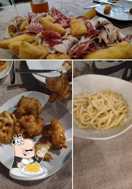 Spaghetti alla carbonara al Trattoria Le Romanelle