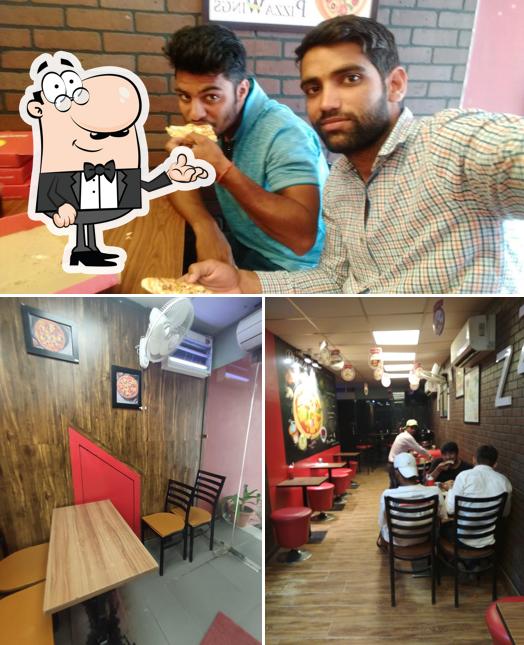 The interior of Pizza Wings Hisar