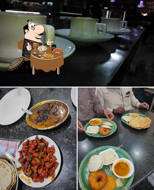 The restaurant's food and beverage