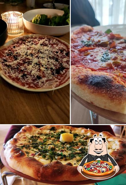 A Barbarella Bar, vous pouvez prendre des pizzas