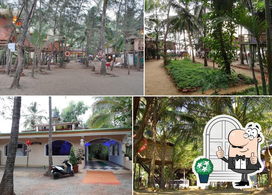 Enjoy the view at the outside area of Goan Cafe N Resort