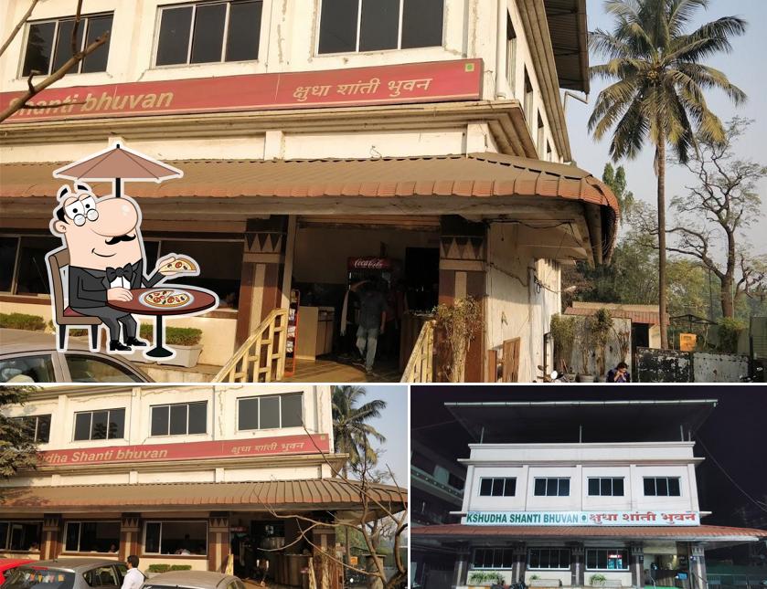 Enjoy the view at the outside area of Hotel Kshudha Shanti Bhuvan