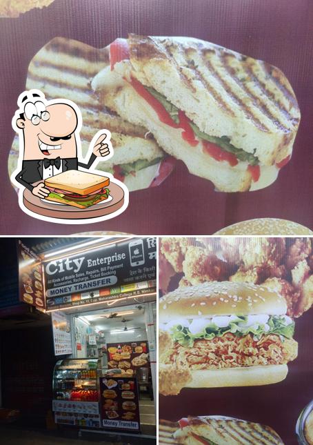 Grilled cheese sandwich at Food Delight