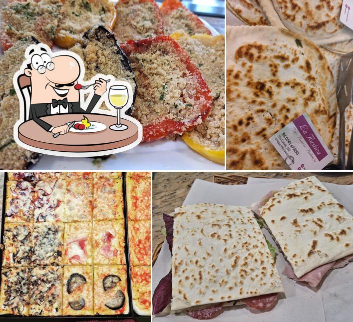 Platti al La Rustica, bar pizzeria piadineria