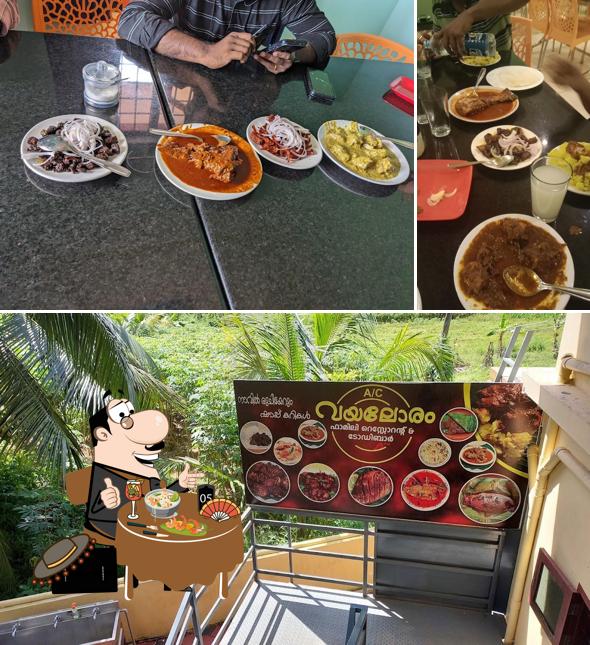 Food at Vayaloram Toddy shop and family restaurant