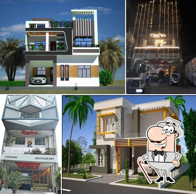 The exterior of Zorba Restaurant - Pure Veg Punjabi & Chinese, Restaurant