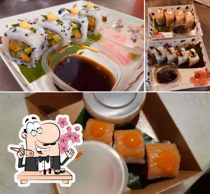 Sushi rolls are available at Asian Fun