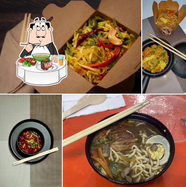 Hot and sour soup at Hungry Panda