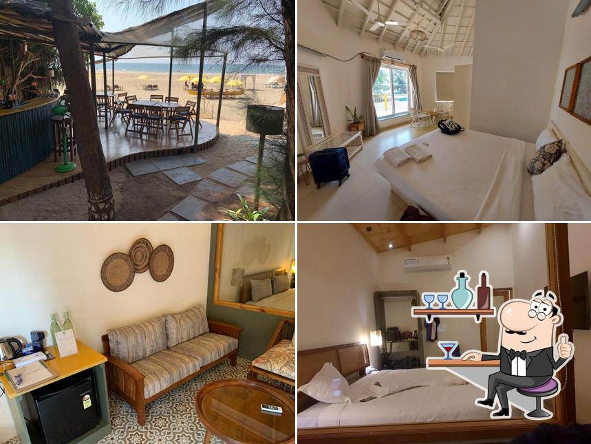 Take a seat at one of the tables at Morii by the sea