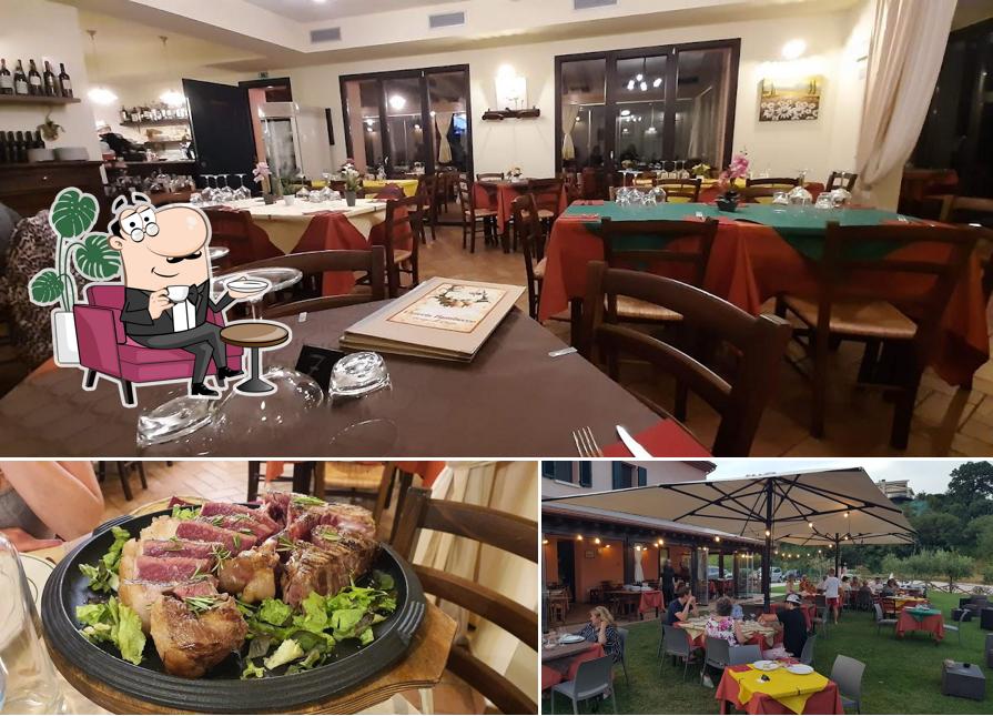 Guarda la immagine che presenta la interni e cibo di Osteria Battibecco