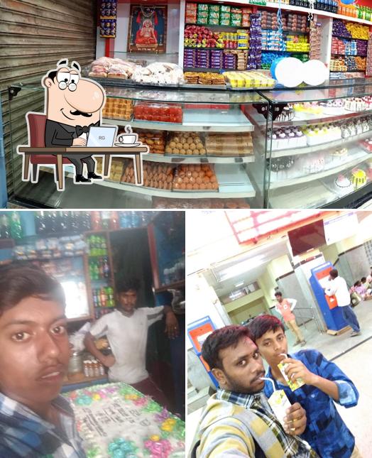 The interior of Sree Guru Raghavendra Banglore Bakery