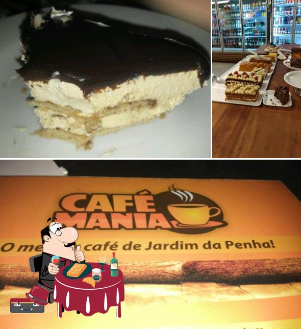 Café Mania provê uma seleção de sobremesas