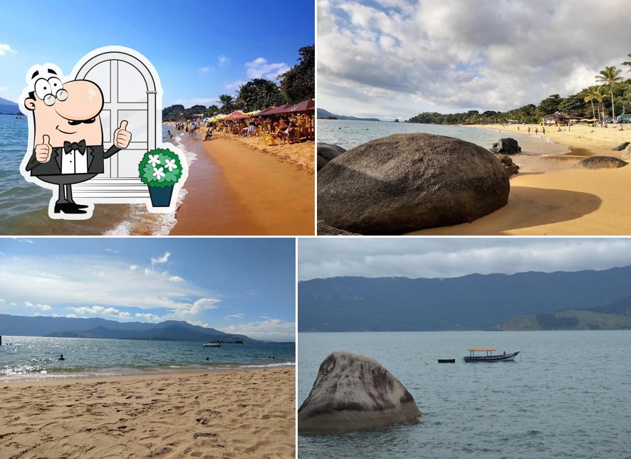 Desfrute da vista do exterior Quiosque Ilha do Camarão