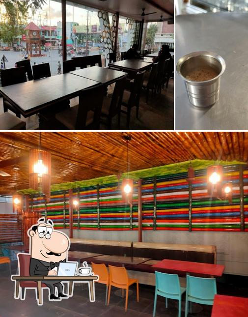 The photo of interior and beverage at 1946 Royal Cafe Ballari