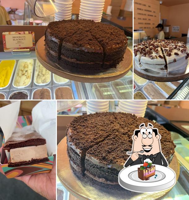 Chocolate cake at Amadora Artisan Ice Cream HSR