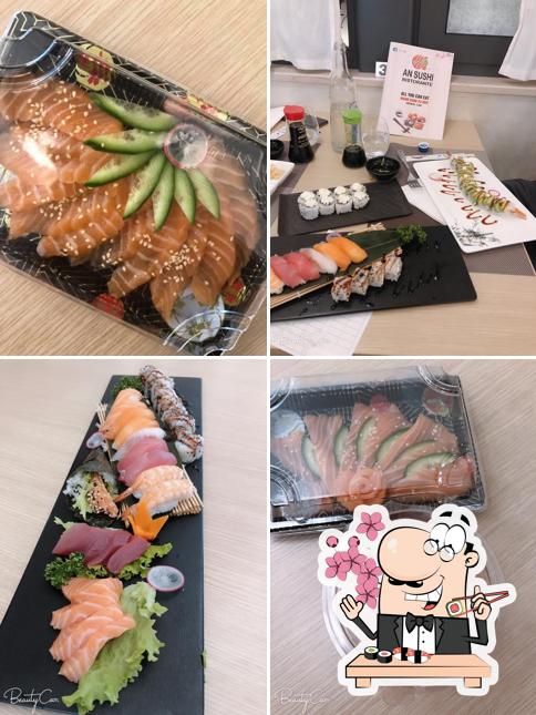 Scegli le diverse opzioni di sushi