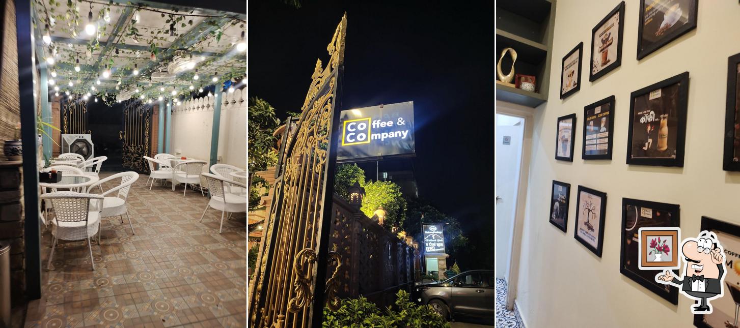 Take a seat at one of the tables at Coffee and Company CoCo