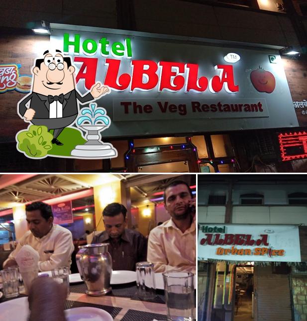 The restaurant's exterior and interior