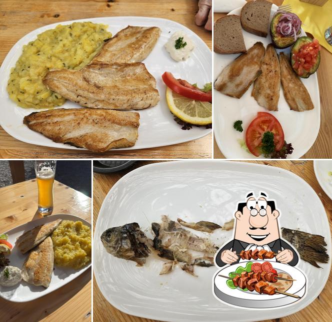 Küche und Gasthaus der Forellenzucht Calmbach