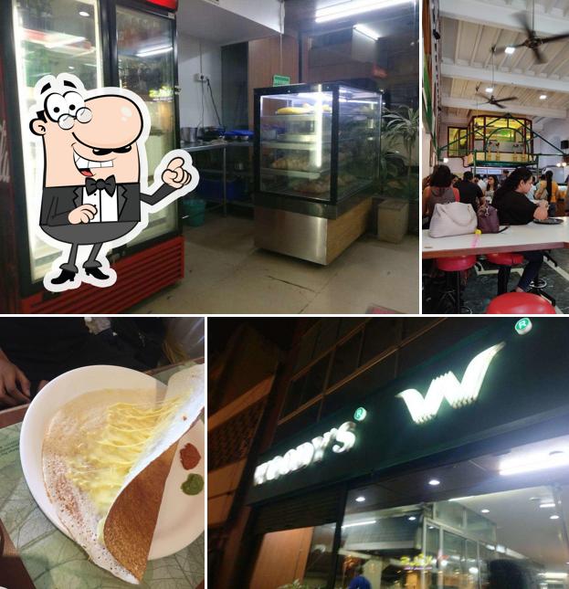 The interior of Woody's