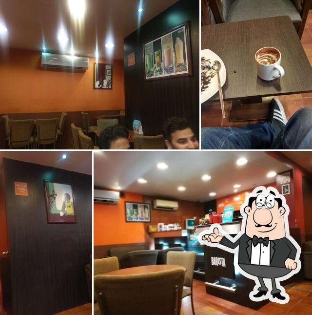 The interior of Barista Lavazza