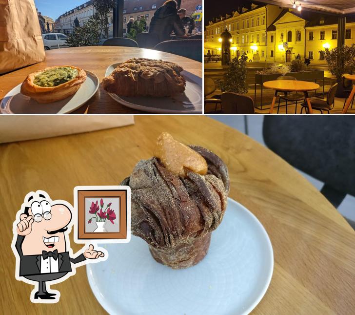 Questa è la immagine che presenta la interni e cibo di Bread Club 2