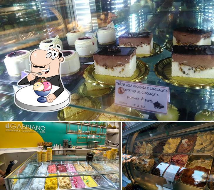 Il Gabbiano Gelateria Pasticceria cafe’ offre un'ampia gamma di dessert