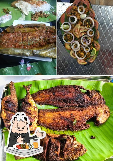 Food at Fattoosh family restaurant