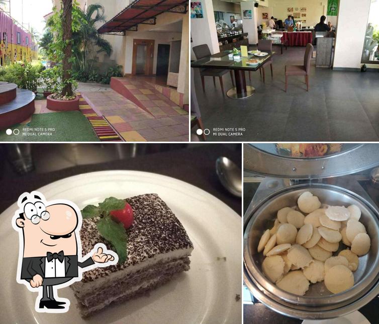 The picture of interior and food at Aquatico