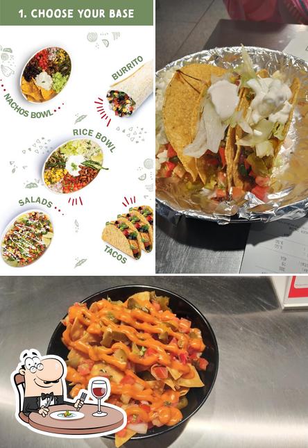 Food at California Burrito Mexican Grill @ RGI Airport, Arrivals