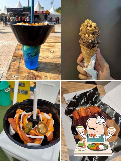 Food at Cremeborne - Ice Creams and Desserts