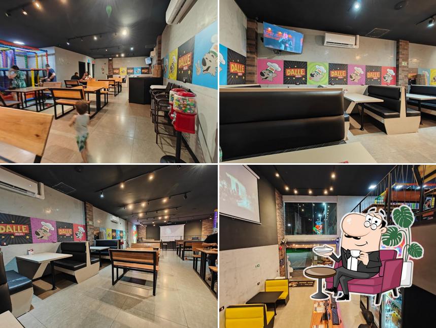 O interior do Dalle Pizza - Vista Alegre