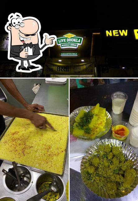 Look at this pic of Milan's Live Dhokla & Masala Chaas