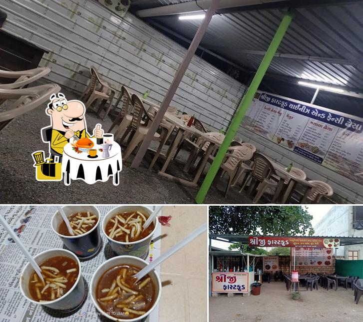 Check out the image displaying food and interior at Shreeji Fast-food