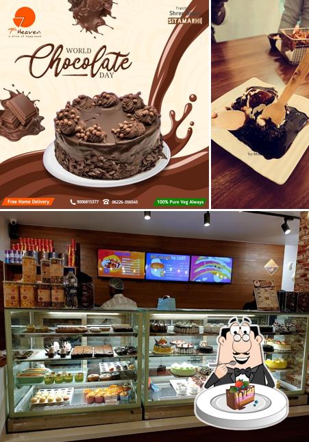Chocolate cake at 7th Heaven