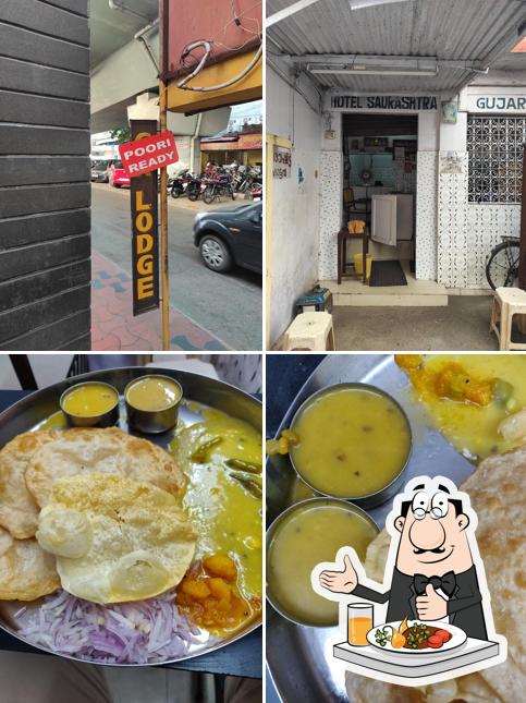 Food at Gujarati Sourashtra Hotel