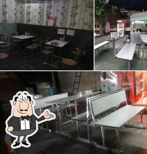 The interior of New Gupta Restaurant
