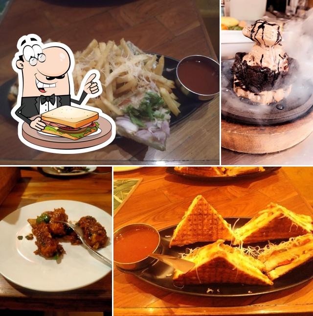 Grilled cheese sandwich at Hotel Sundarban Gajali Garden Satara