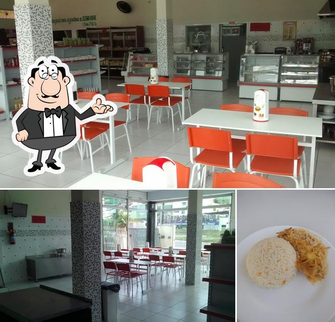 Esta é a imagem apresentando interior e comida a Pan Vitória