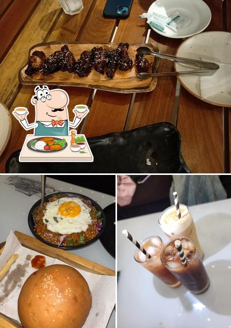 Check out the image depicting food and interior at Penta Beans