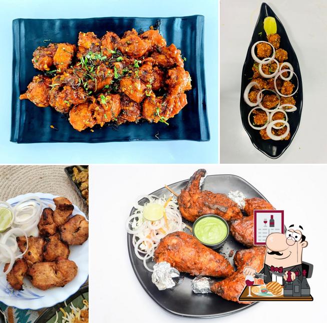 Order meat dishes from the menu